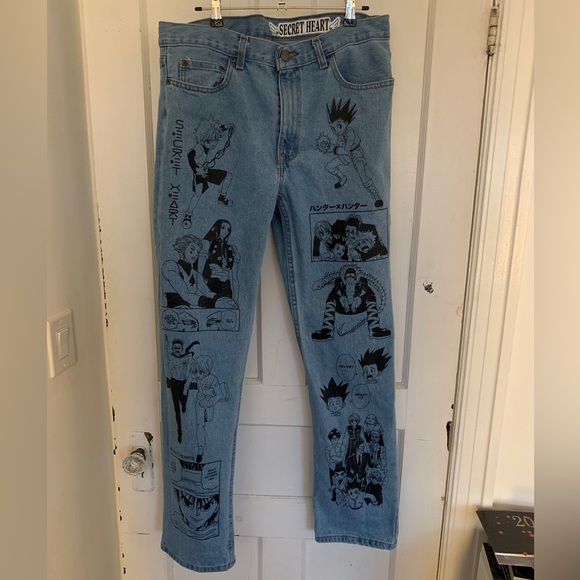 SECRET HEART HUNTER X HUNTER PANTS - Picture 1 of 9